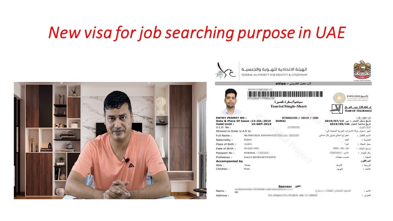 uae visit visa for job