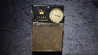 1959 Crown 3 Transistor AM Pocket Radio Diagnosis And Repair