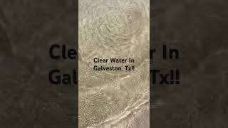 Glimpses of Paradise: Clear Beach Waters in Galveston, TX #beach #texas #summer