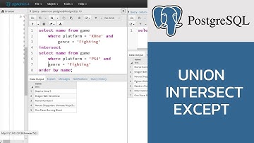 สอน PostgreSQL: การทำ UNION, INTERSECT และ EXCEPT