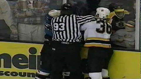 Epic Caps-Bruins hockey fight 1998 HTS version