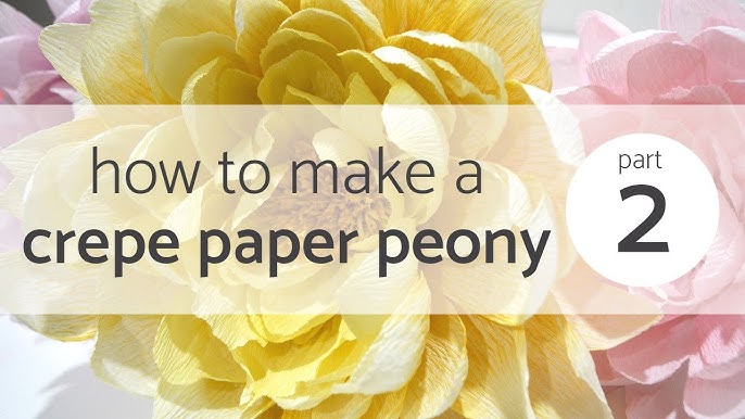 HOW TO MAKE A CREPE PAPER PEONY - Part 1 | Crepe Paper Flower Tutorial | FREE PAPER FLOWER TEMPLATE - YouTube how-to-make-a-crepe-paper-peony-part-1-crepe-paper-flower-tutorial-free-paper-flower-template-youtube