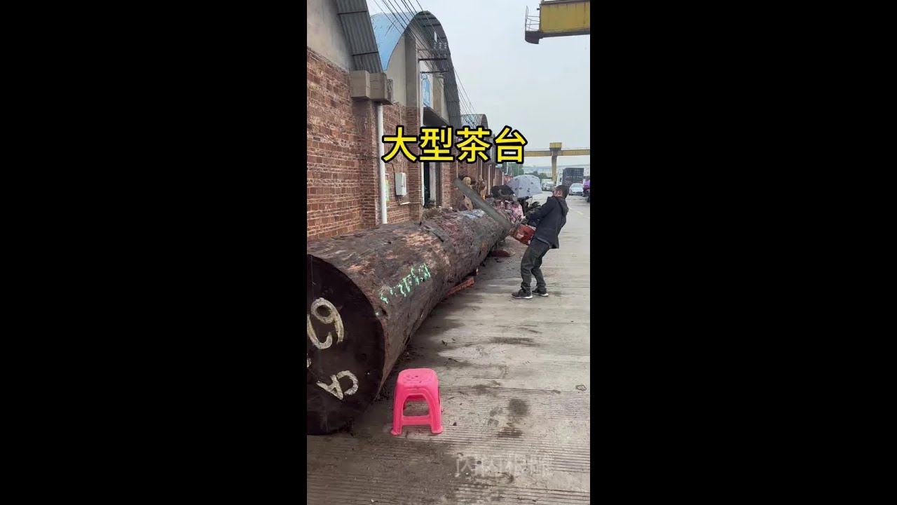 Large tea table with dominant carved design 