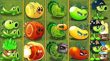 Pvz 2 Discovery - All Plants Evolution 3 Shapes NOOB - PRO - HACKER version