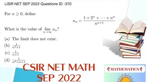 ID -370 Real analysis Solution | CSIR NET SEP MATHS 2022 Solution.