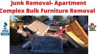 Junk Removal - Apartment Complex Bulk Removal