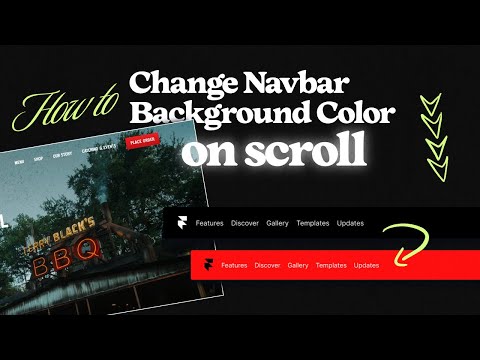 Navbar Color Change on Scroll with Framer - Easy Tutorial
