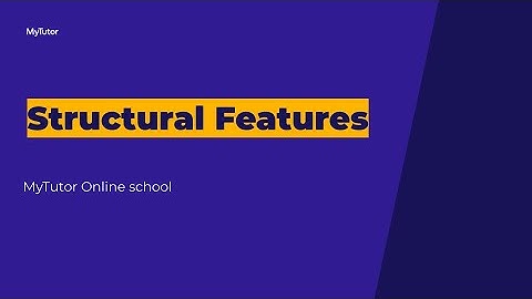 English Language structural features - GCSE English