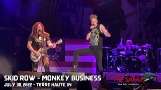 Skid Row does "Monkey Business" in Terre Haute, Indiana on July 30, 2022