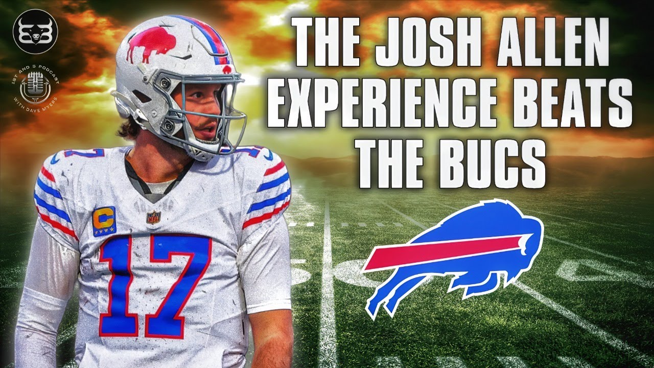 Foto Di Josh Allen 'Buffalo Bounce' &ndash; Edizione Deluxe &ndash; Incorniciata