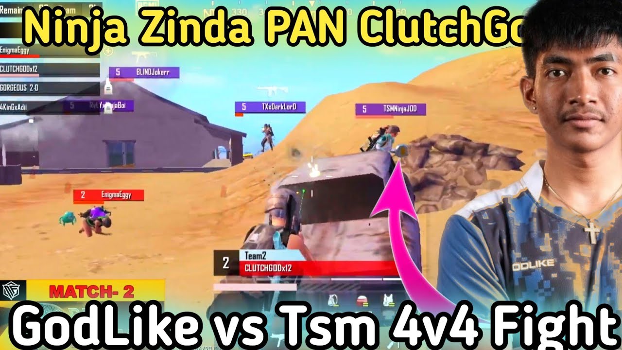 🇮🇳GodLike vs Tsm 4v4 Fight in Scrims | Ninja Pan ClutchGod 😱 - YouTube