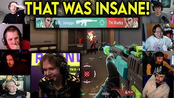 Valorant Streamers Reacts To BBL Jamppi CRAZY FLICKS To ACE Against TH In VCT