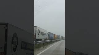#Truckstuck, queues starting 30 miles away from Dover seems to be the new norm.