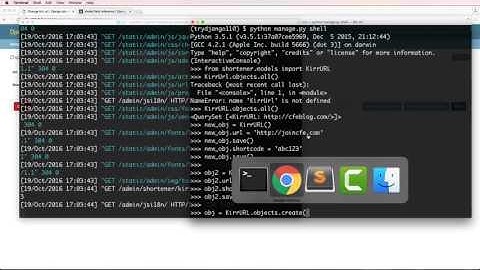 Try Django 1 10   13 of 40   Saving in the Python Shell