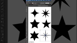 How to Draw Vector Stars w Adobe Illustrator #vector #illustrator #illustratorshorts #tips