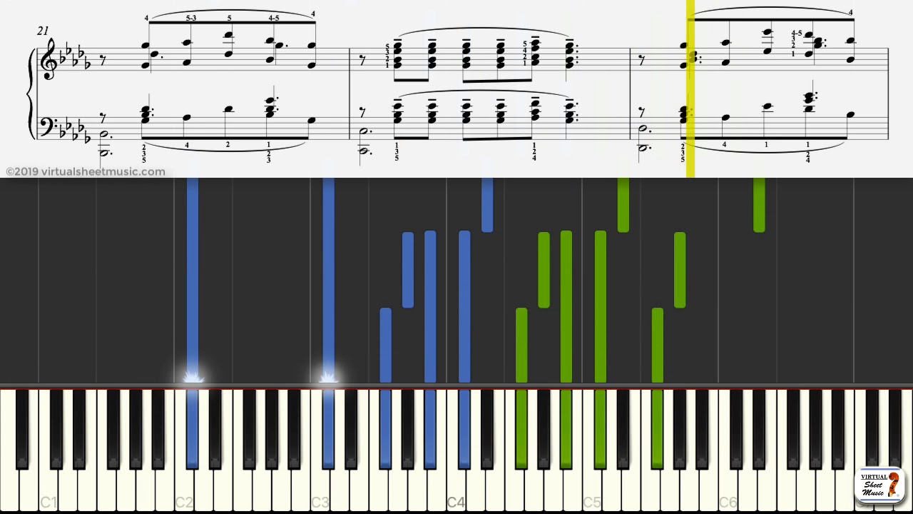 Learn Clair De Lune Sheet Music By Debussy Keyboard Practice