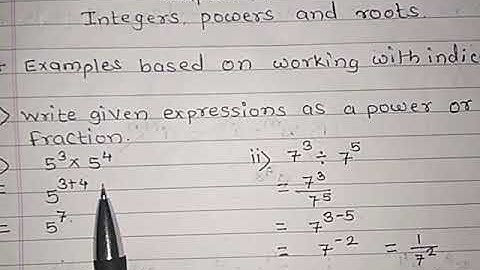 IGCSE MATHS Class 8 Chapter 1 ( INTEGERS POWERS AND ROOTS) part 6