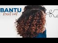 Bantu Knot Out on Blown Out Hair