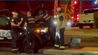 Car crash involving Gilbert PD