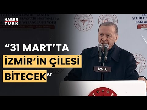 #CANLI - Cumhurbaşkanı Erdoğan İzmir Şehir Hastanesi açılış töreninde konuşuyor
