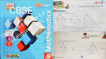 class 5 math multiples and factors chapter 6  exercise 6.2 a to d cbse