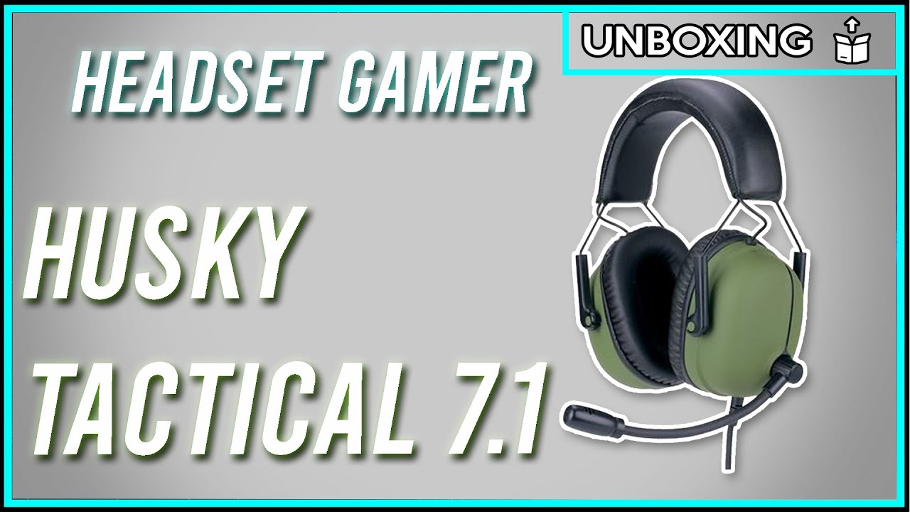 Unboxing Headset Gamer Husky Tactical 7.1 YouTube