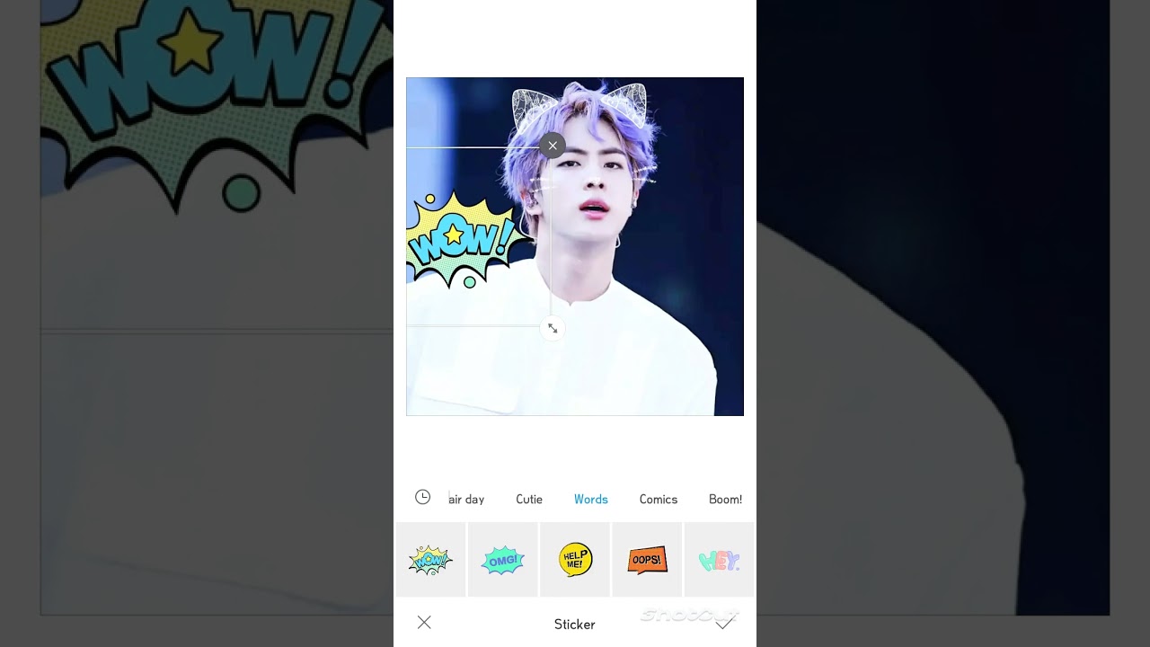 BTS Jin photo editing 💜