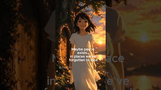 The Door Inside the Tree 🌳✨#shorts #shortvideo#anime#peace#ghiblistyle#dreamy#youtubeshorts#girl