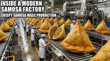 INSIDE A MODERN SAMOSA FACTORY | LARGE-SCALE CRISPY SAMOSA PRODUCTION | HOW SAMOSAS ARE MADE