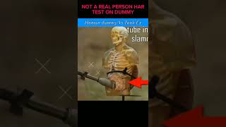 Famous Human Dummy Vs Tank Experiment 😱 || #shorts Profile