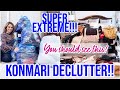 EXTREME KON MARI CLOSET DECLUTTER | EXTREME CLEAN WITH ME 2021| PURGING IT ALL!!