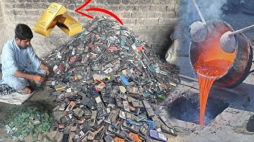 Perfect Method! “24K Pure Gold Extraction from Million Old Smartphones — Inside the Factory Process