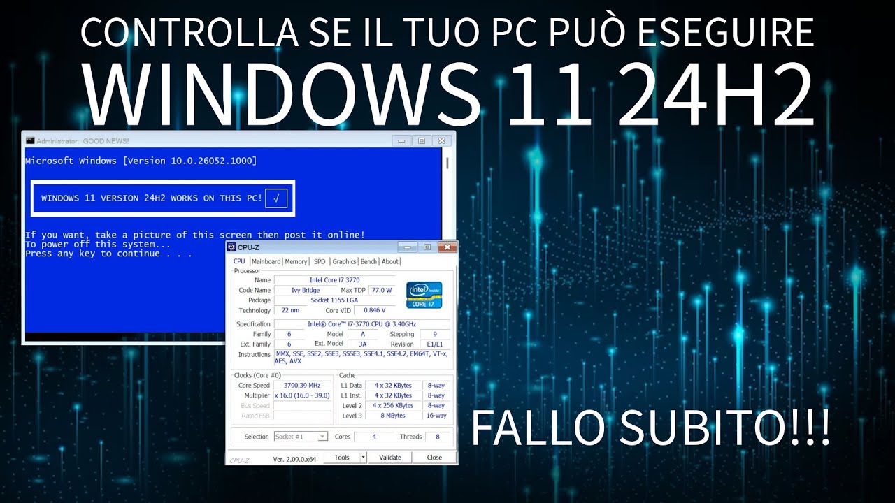 Verifica la compatibilità di Windows 11 24H2 sul tuo PC!!!