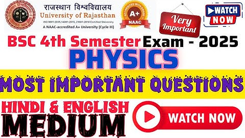 Bsc 4th semester physics important questions 2025 | #bscexam2025 @KaranKumarMangawa ##trending #bsc 