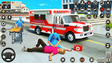 Emergency Ambulance Simulator 3D - City Ambulance Rescue Driving Game - Android Gameplay