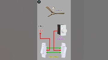 Two Way Switch And Regulator Connection With Fan || 2 Way Switch Connection #shorts #reels