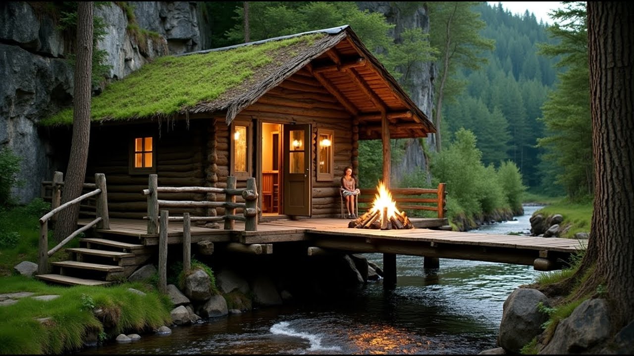 Primitive Technology: I Made Iron and Forged Tools to Carve a Secret Stone Shelter