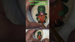 Irish Gnome #art #diy #rockpainting #painting #handmade #loverocks