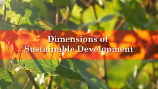 Dimensions of Sustainable Development