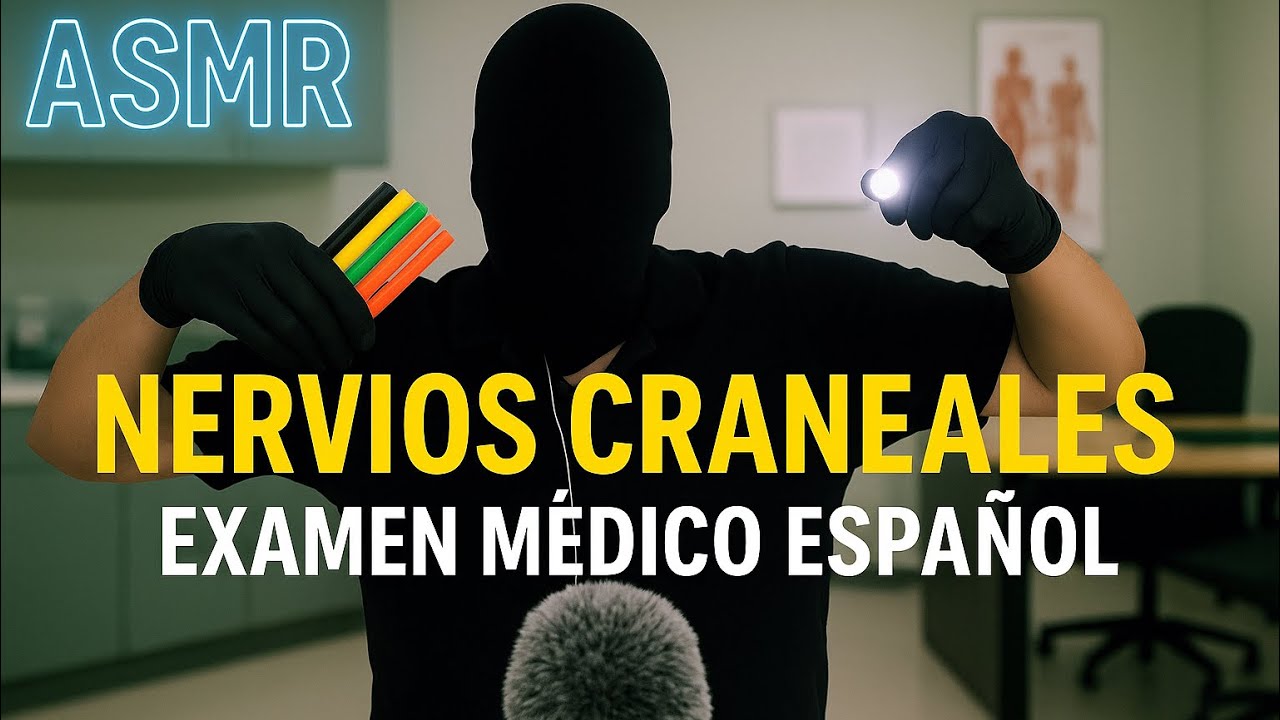 ASMR ESPAÑOL | Nervios Craneales Examen Médico Para Dormir 🩺😴
