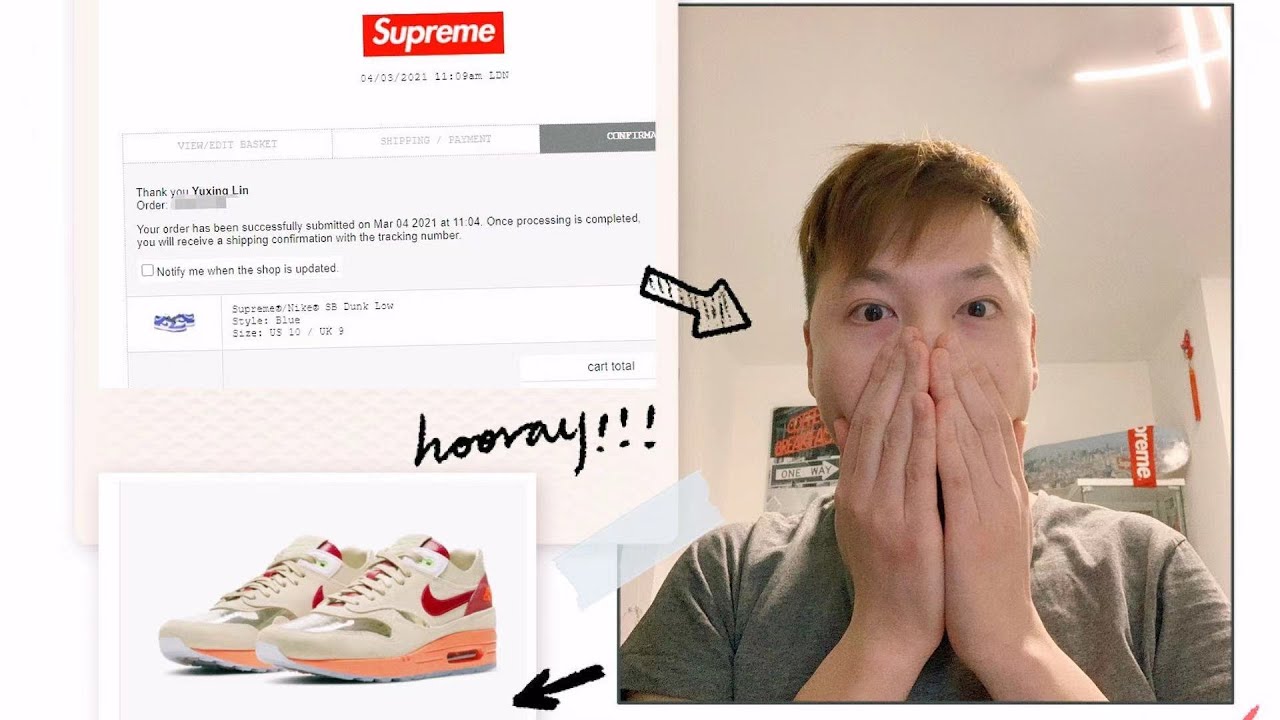 Double Unboxing Supreme SB Low Dunk and Nike x Clot - most hype items I cop in 2021
