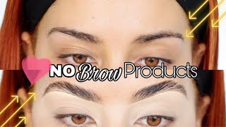 EASY + AFFORDABLE FEATHER BROW TECHNIQUES NO BROW PRODUCTS NEEDED