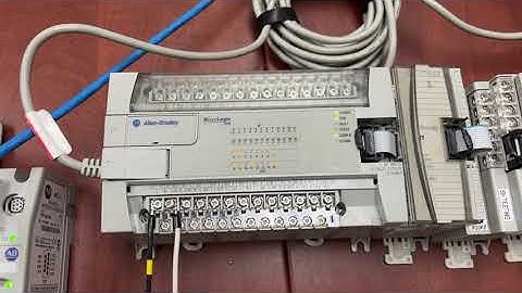 Allen Bradley Micrologix 1200 PLC Serial Comm. with Panelview Plus 600 HMI DH-485 Setup