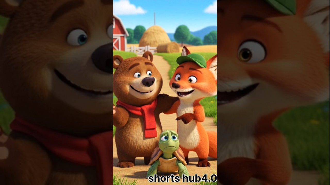 Tortoise made a bike out of mango but bear and fox made fun of him😭 