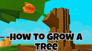 How to Grow a Tree in Build A Beehive Roblox | big tree update 