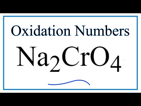 How to find the Oxidation Number for Cr in Na2CrO4     (Sodium chromate)
