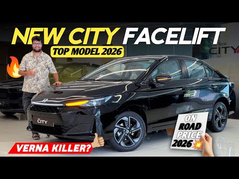 New Honda City Facelift 2026 | Top Model 🔥 | ZX+ | On Road Price, Features ✅
