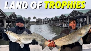 Harbor Fishing for TROPHY Speckled Trout Port Mansfield Tx