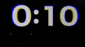 10 Second countdown timer - No sound - Glitch Animation