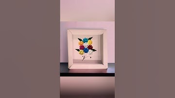 DIY Shadow Box Frame: A Step-by-Step Guide to 3D Layered Paper Cutting #shorts